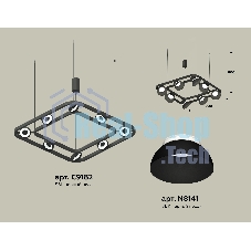Светильник Ambrella light XB9182080/8 SBK/FR черный песок/белый матовый GX53 (С9182, N8141)