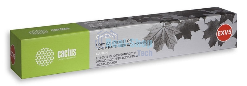 Картридж лазерный Cactus CS-EXV5 черный (7850 стр.) для Canon IR 1600/1605/1610/1630/1670/2000/2010