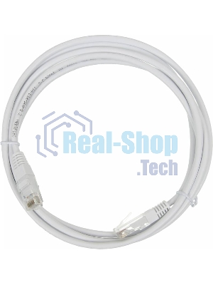 Патч-корд LANMASTER UTP TWT-45-45-2.0-WH вилка RJ-45-вилка RJ-45 cat.5е 2м белый ПВХ (уп.:1шт)