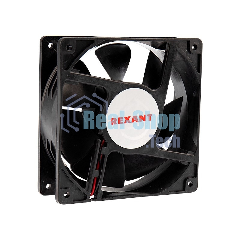 Вентилятор для корпуса Rexant RХ 12038MS 12 VDC черный, 120 мм, 2300 об/мин, 36 дБ, 2 pin