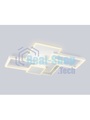 Потолочный светодиодный светильник Ambrella light FA1031/5 WH белый 95W 3000K-6400K 705*500*95 (ПДУ ИК)