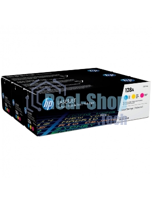 Картридж лазерный комплект HP CF371AM голубой/пурпурный/желтый для LaserJet PRO CP1525N/CP1525NW (3 х 1300)