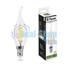 Лампа светодиодная Feron LB-67 филаментная 7W 230V E14 4000K