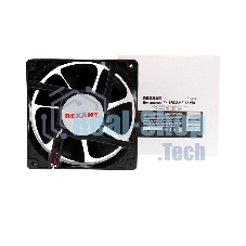 Вентилятор для корпуса Rexant RХ 12038MS 12 VDC черный, 120 мм, 2300 об/мин, 36 дБ, 2 pin