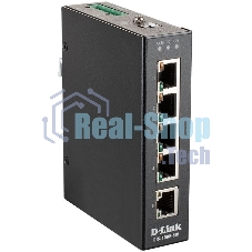 Коммутатор промышленный неуправляемый D-Link DIS-100E-5W/A1A с 5 портами 10/100Base-TX, функцией энергосбережения и поддержкой QoS