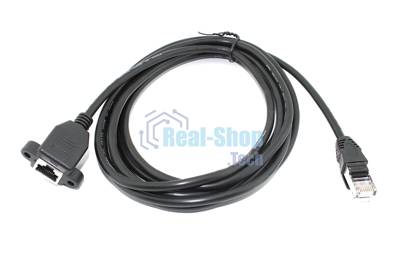 Удлинитель RJ45 папа-мама для монтажа на корпу 3 м
