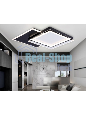 Светильник Ambrella light FA7723 WH/BK белый/черный 3000K-6400K 82W 500*500*70 (ПДУ РАДИО 2.4G)