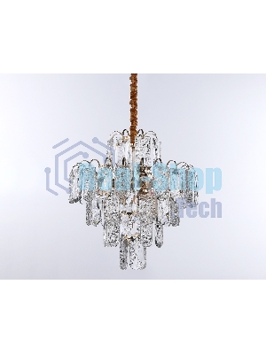 Светильник Ambrella light TR5231/9 SGD/CL/FR золото/прозрачный/белый матовый E27*9 max 40W D500*530
