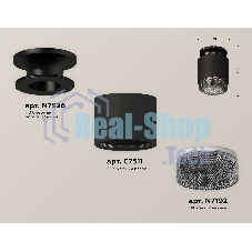 Светильник Ambrella Light XS7511062 SBK/PBK/BK черный песок/черный полированный/тонированный MR16 GU5.3 (N7926, C7511, N7192)