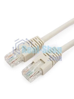Патч-корд UTP Cablexpert PP6U-1M cat.6, 1м, литой, многожильный, серый
