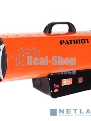Калорифер газовый PATRIOT GS 50, 50 кВт, 872 мᵌ/ч, пьезо поджиг, редуктор, шланг., шт