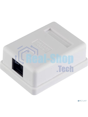 Розетка компьютерная Rexant 1-м ОП RJ45 CAT 5E бел.