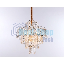 Светильник Ambrella light TR5231/9 SGD/CL/FR золото/прозрачный/белый матовый E27*9 max 40W D500*530