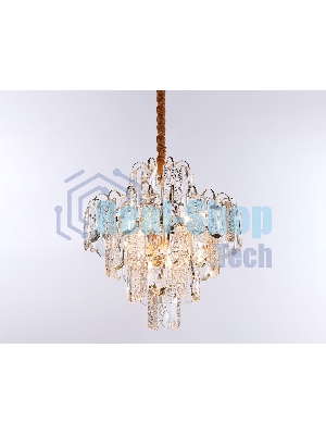 Светильник Ambrella light TR5231/9 SGD/CL/FR золото/прозрачный/белый матовый E27*9 max 40W D500*530