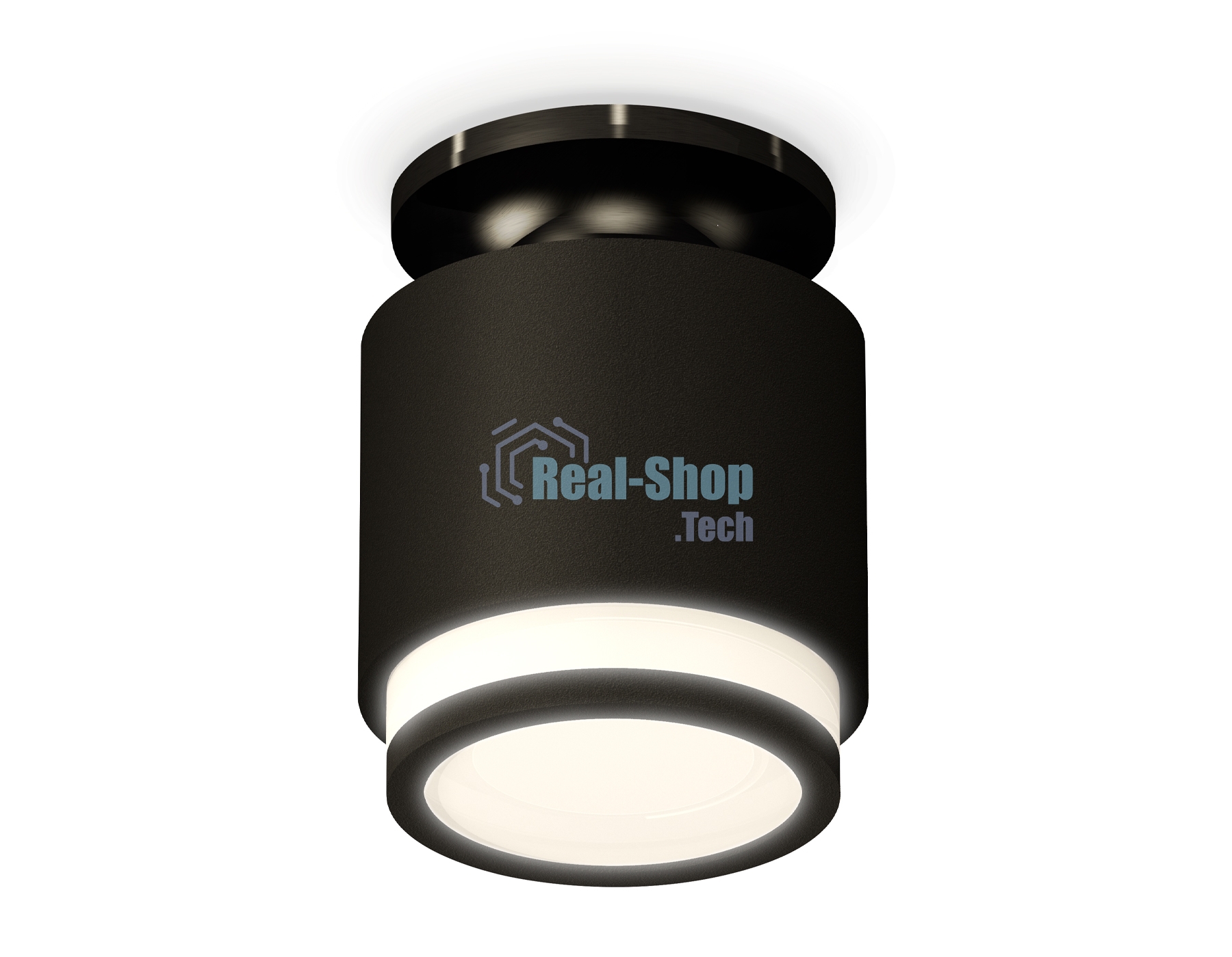 Светильник Ambrella Light XS7511063 SBK/PBK/FR черный песок/черный полированный/белый матовый MR16 GU5.3 (N7926, C7511, N7121)