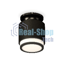 Светильник Ambrella Light XS7511063 SBK/PBK/FR черный песок/черный полированный/белый матовый MR16 GU5.3 (N7926, C7511, N7121)