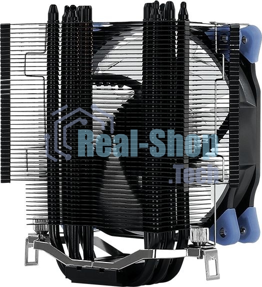 Кулер для процессора AeroCool/Formula Verkho 5 Dark черный, 120 мм, алюминий/медь, 2000 об/мин, 27 дБ, 4 pin, 150 Вт, 156.5 мм