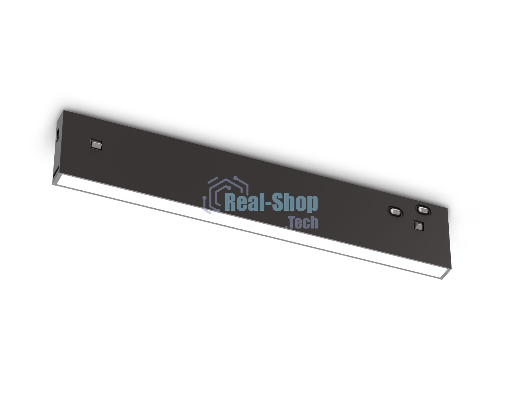 Трековый светильник GL2320 BK черный IP20 10W 3CCT 3000/4200/6400K 48V 200*10*37