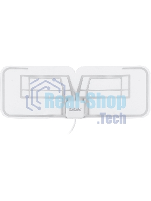 Антенна телевизионная BBK DA27 30дБ активная белый каб.:2м