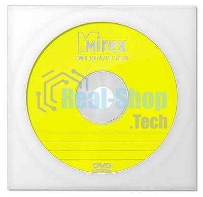 Диск DVD-R Mirex 4.7 Gb, 16x, Бум.конверт (1), (1/150/600)