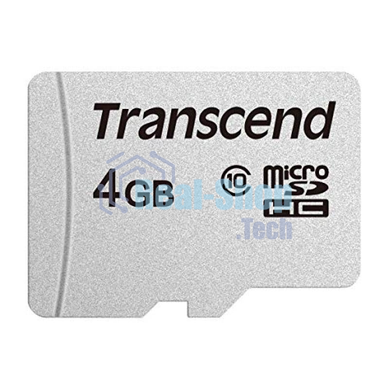 Флеш карта microSD 4Gb Transcend microSDHC Class 10, (без адаптера), TLC