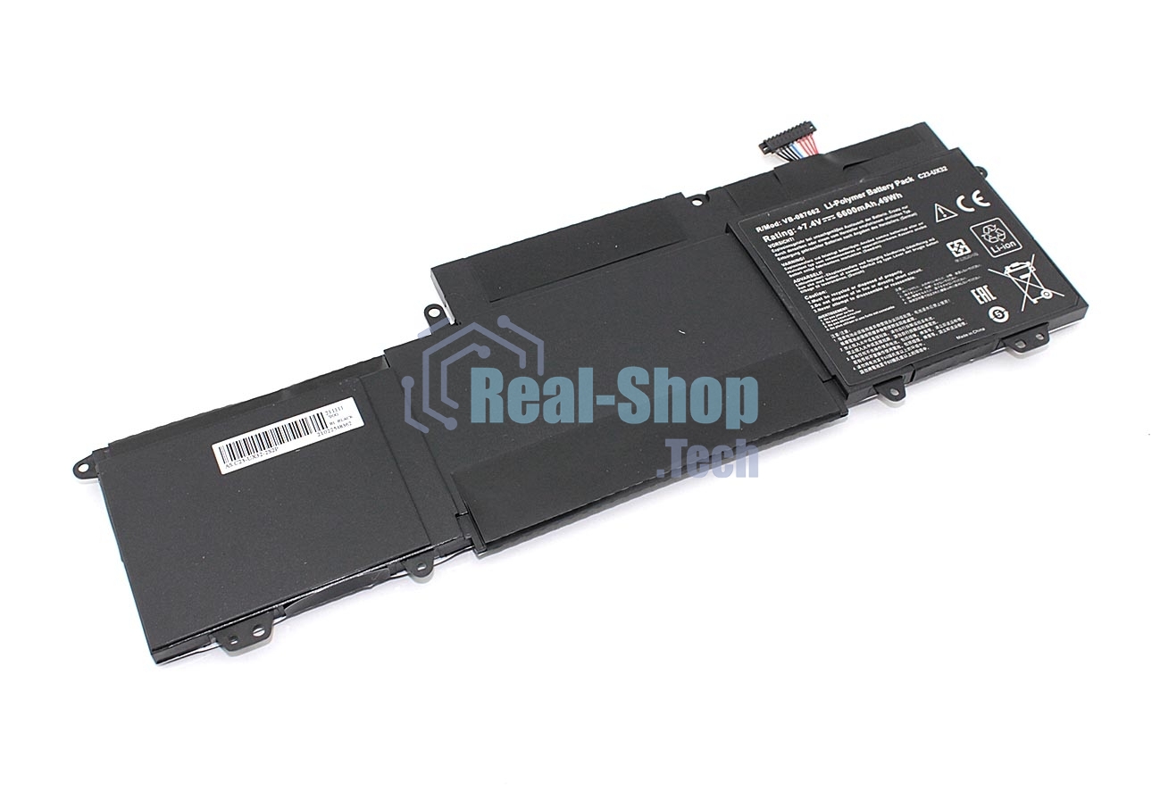 Аккумуляторная батарея для ноутбука Asus VivoBook U38N-C4004H 7.4V 6600mAh OEM