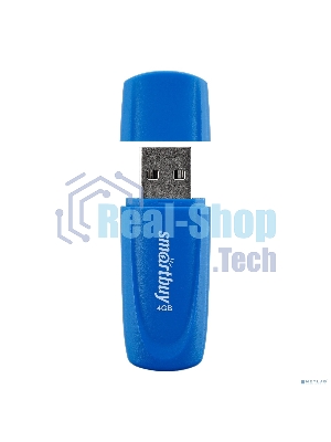 Флешка USB Smartbuy Scout Blue (SB016Gb2SCB), 16Gb, USB 2.0, R/W 15/12, синий