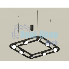 Светильник Ambrella light XB9182100/8 SBK/PBK черный песок/черный полированный GX53 (C9182, N8113)