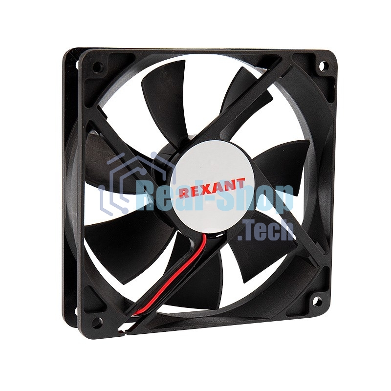 Вентилятор для корпуса Rexant RХ 12025MS 12 VDC черный, 120 мм, 2200 об/мин, 35 дБ, 2 pin