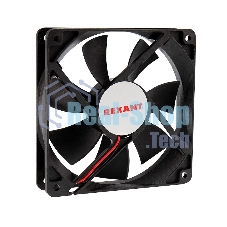 Вентилятор для корпуса Rexant RХ 12025MS 12 VDC черный, 120 мм, 2200 об/мин, 35 дБ, 2 pin