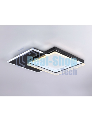 Светильник Ambrella light FA7723 WH/BK белый/черный 3000K-6400K 82W 500*500*70 (ПДУ РАДИО 2.4G)