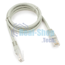 Патч-корд медный UTP Cablexpert PP10-1M cat.5e, 1м, литой, многожильный, серый