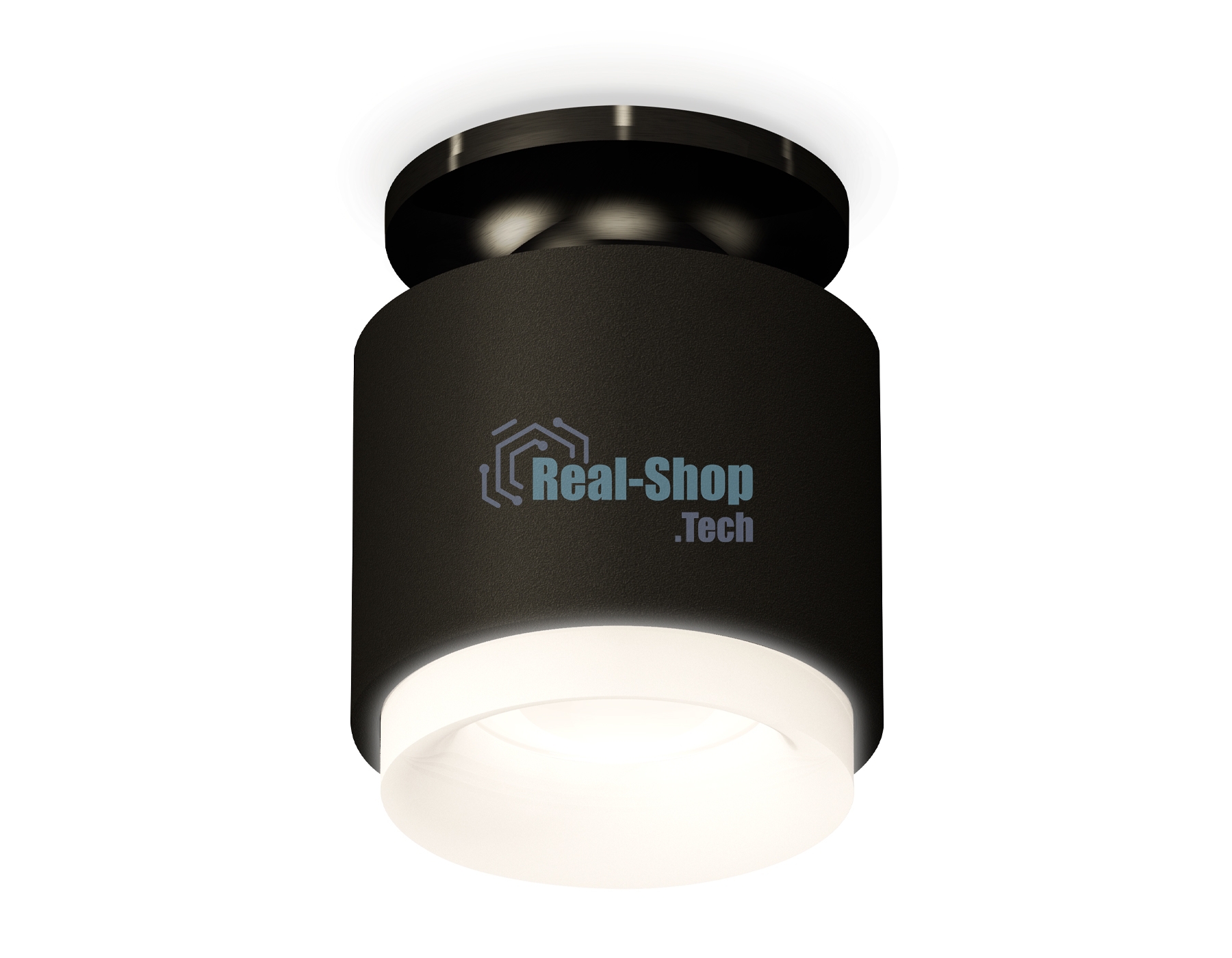 Светильник Ambrella Light XS7511064 SBK/PBK/FR черный песок/черный полированный/белый матовый MR16 GU5.3 (N7926, C7511, N7165)