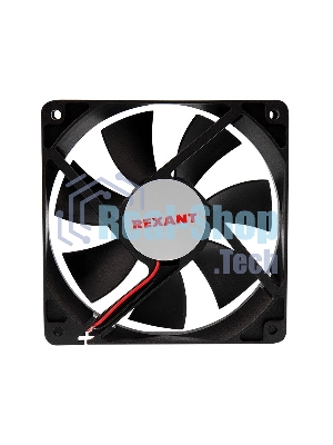 Вентилятор для корпуса Rexant RХ 12025MS 12 VDC черный, 120 мм, 2200 об/мин, 35 дБ, 2 pin