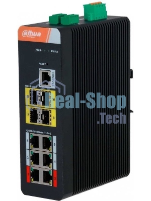 Коммутатор Dahua DH-IS4410-6GT-120 6G 4SFP 6PoE 120W управляемый