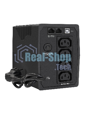 Источник бесперебойного питания ExeGate EP285596RUS SpecialPro UNB-650.LED.AVR.C13.RJ.USB 650VA/360W, LED, AVR, 4*IEC-C13, RJ45/11, USB, черный