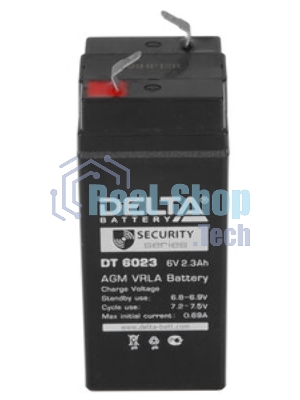 Батарея Delta DT 6023(2,3 А\ч, 6В) свинцово- кислотный аккумулятор