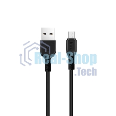 Кабель USB 2.0 HOCO X20, AM/microBM, черный, 3м