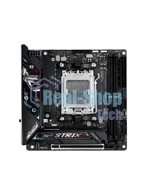Материнская плата ASUS ROG STRIX B850-I GAMING WIFI, AM5, AMD B850, 2xDDR5, 2xM.2, 2xSATA, PCIe 4.0 x16, 1xHDMI, 1xUSB Type-C, 1x2.5Gb LAN, Wi-Fi 7, Bluetooth 5.4, 5xUSB-A 10Gbps, 1xUSB-C 20Gbps, 2xUSB-A 2.0, 3x3.5 мм, S/PDIF, 7.1, Mini-ITX