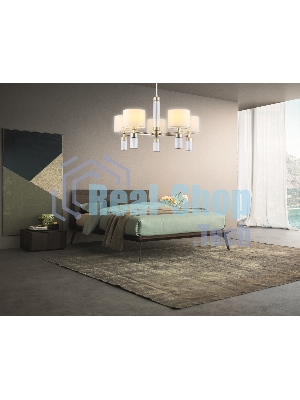 Люстра Ambrella light LH71301/5 CGD/WH золото/белый E14/5 max 40W D680*740