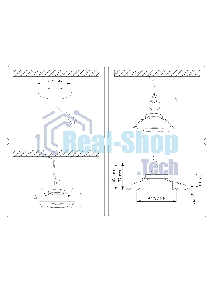 Встраиваемый точечный светильник Ambrella light TN102826 WH/WH белый/белый GU5.3 92*92*50