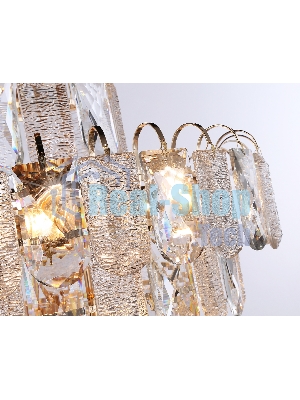 Светильник Ambrella light TR5233/12 SGD/CL/FR золото/прозрачный/белый матовый E27*12 max 40W D600*610