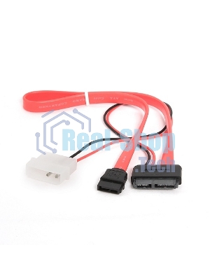 Кабель Gembird/Cablexpert Combo miniSATA, molex+SATA/miniSATA, 6pin+7pin, (длина инт-35 см, пит-30 см)