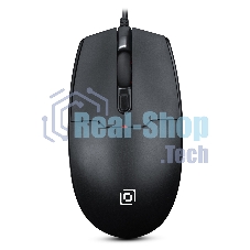 Мышь проводная Oklick 147M черный, 1600 dpi, PS/2, кнопки - 3