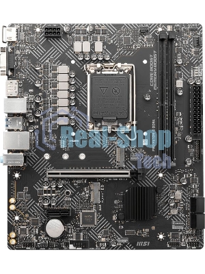Материнская плата MSI PRO H610M-G, LGA 1700, Intel H610, 2xDDR5, 4xSATA, 1xM.2, 1xPCIe 4.0 x16, 1xPCIe 3.0 x1, 1xHDMI, 1xDP, 1xVGA, 1xRJ45 1Gb, 2xUSB-A 3.2 Gen 1, 4xUSB-A 2.0, 3x3.5мм, 7.1, mATX