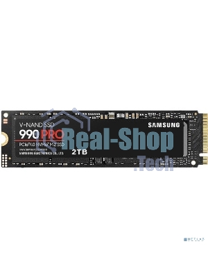 Накопитель SSD Samsung 990 PRO, 2Tb, PCIe 4.0 x4, M.2 2280, NVMe, R/W 7450/6900