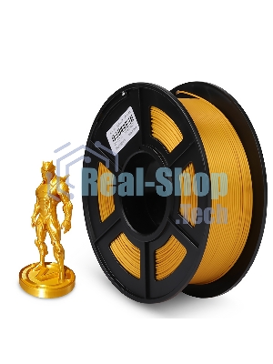 Филамент NVPRINT Silk PLA+ Light gold для 3D печати диаметр 1.75мм длина 330 метров масса 1 кг