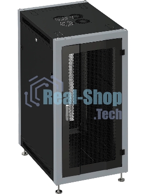 Шкаф коммутационный Sysmatrix (SL 6622.933) напольный 22U 600x600мм пер.дв.перфор. задн.дв.перфор. 800кг черный 51кг 180град. IP20
