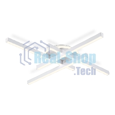 Потолочный светодиодный светильник Ambrella light FL6281 WH белый 58W 3000K-6400K 700*700*85 (ПДУ ИК)