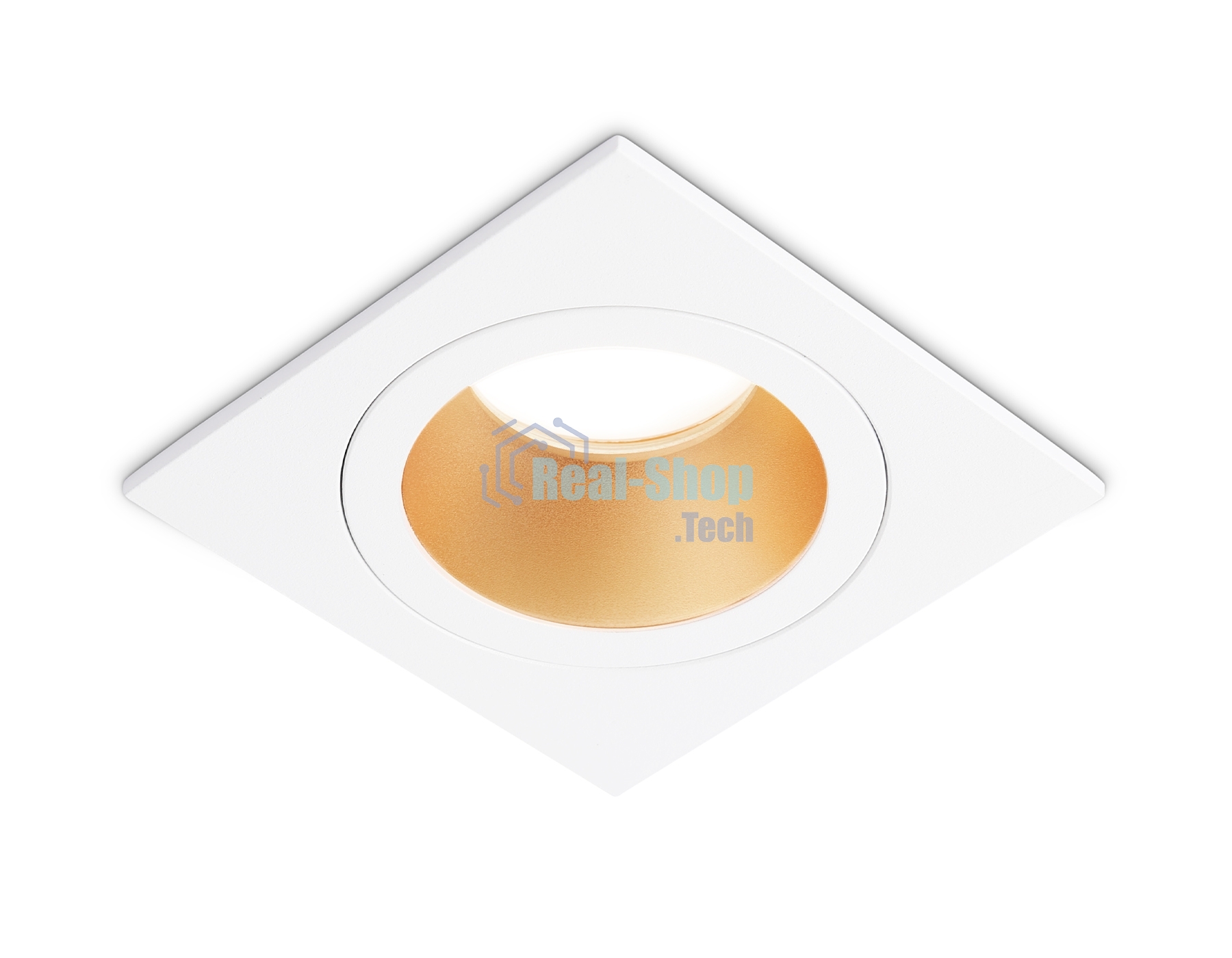 Встраиваемый точечный светильник Ambrella light TN102827 WH/GD белый/золото GU5.3 92*92*50